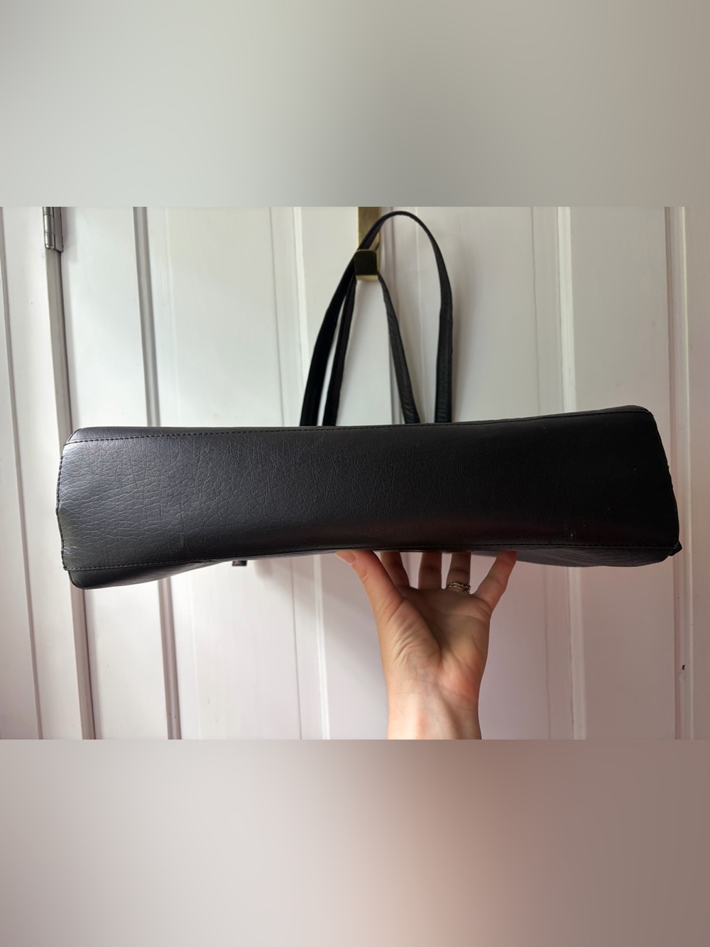 Latico Black Leather Business Case, Lap top carrier, structured purse, tote bag - Picture 5 of 14